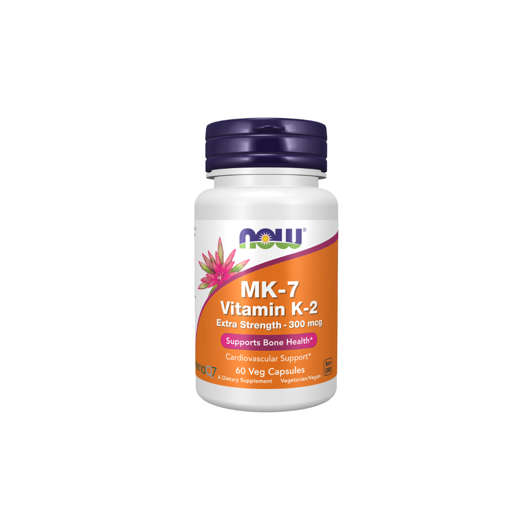 Mk-7 Vitamin K-2, Extra Stark, 300 Mcg, 60 Vegetarische Kapseln Now Foods